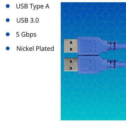 VCOM USB 3.0V AM/AM Extension Cable (Blue) - 3m - CU303-3.0