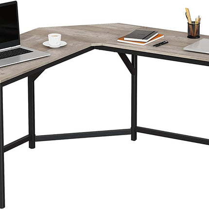 VASAGLE L-Shaped Computer Desk Greige LWD073B02