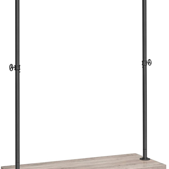 VASAGLE Clothes Rack Single Rail Greige HSR065B02