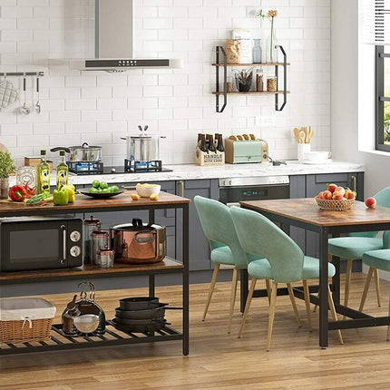 VASAGLE Kitchen Shelf Rustic Brown and Black KKI01BX