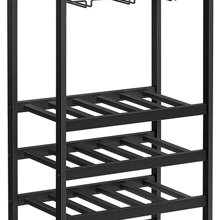 VASAGLE Wine Rack Rustic Brown and Black LWR020B01