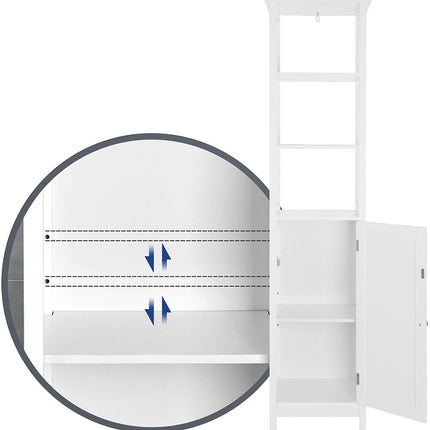 VASAGLE Floor Cabinet with Shelves White BBC63WT