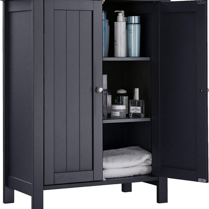 VASAGLE Floor Cabinet with 2 Doors Gray BCB60GY