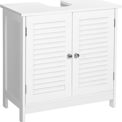 VASAGLE Under Sink Cabinet with 2 Doors White BBC05WT