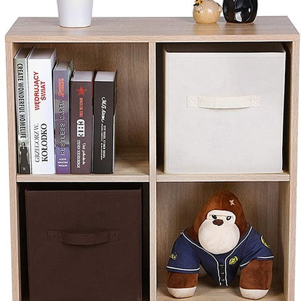 VASAGLE Bookcase with 6 Compartments Wooden Shelving