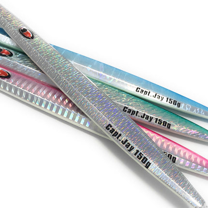 Capt Jay 150g Fishing Saltwater jigs Speed Jigging Slow Jigging Pitching Lures (5pcs, mixed colour)