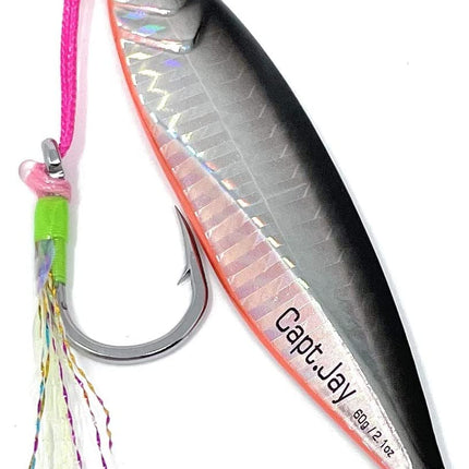 Capt Jay 60g Fishing Saltwater jigs Speed Jigging Slow Jigging Pitching Lures (5pcs, mixed colour)
