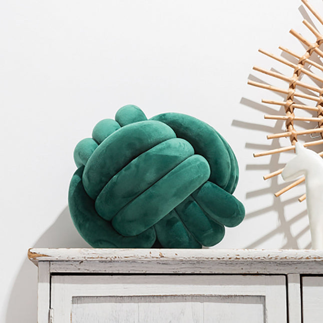 Cushion-Velvet Knot-Emerald-30cm x 30cm