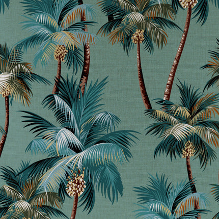 Cushion Cover-With Piping-Palm Trees Lagoon-45cm x 45cm