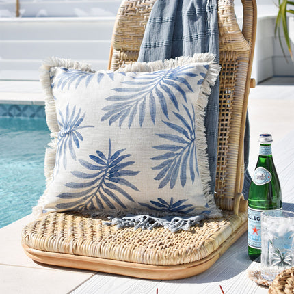 Cushion Cover-Coastal Fringe-Koh Samui-45cm x 45cm