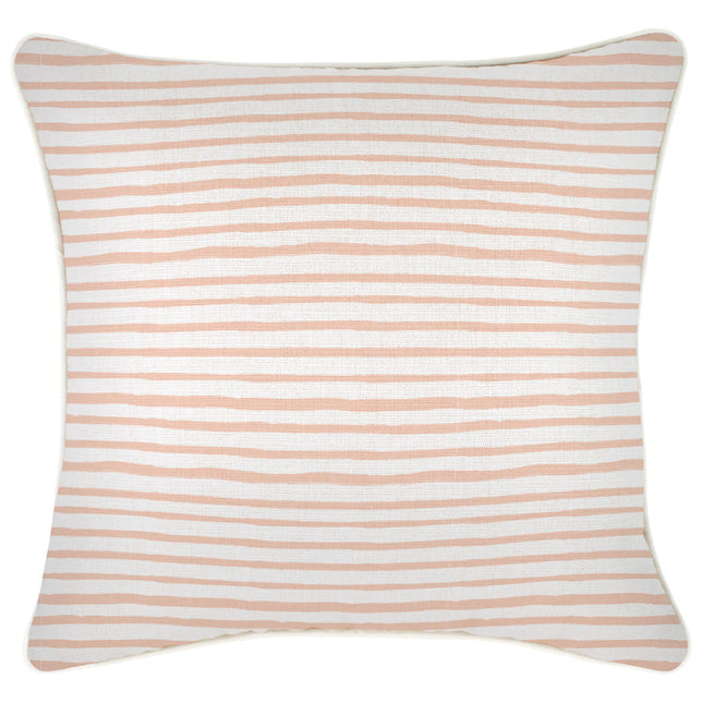 Cushion Cover-With Piping-Paint Stripes Blush-45cm x 45cm