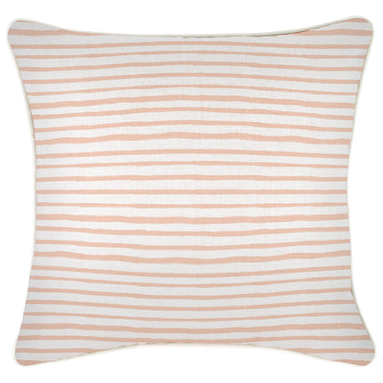 Cushion Cover-With Piping-Paint Stripes Blush-60cm x 60cm