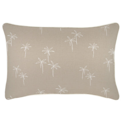 Cushion Cover-With Piping-Palm Cove Beige-35cm x 50cm