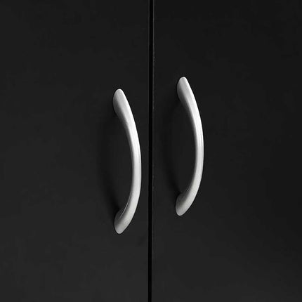 Sarantino New 21 Pairs Shoe Cabinet Rack Storage Organiser Shelf 2 Doors Cupboard Black