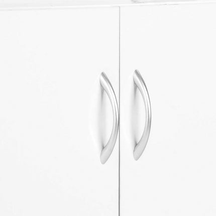 Sarantino New 21 Pairs Shoe Cabinet Rack Storage Organiser Shelf 2 Doors Cupboard White