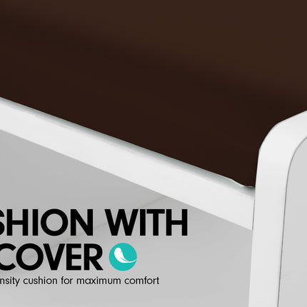 Sarantino 14 Pairs Shoe Cabinet Rack Storage Organiser Shelf Stool Bench Wood - Beech