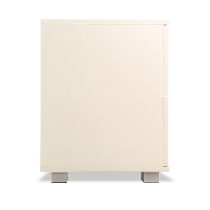 Sarantino Bedside Table Cabinet Storage Chest 2 Drawers Lamp Side Nightstand White