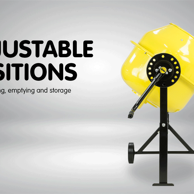 Kartrite Cement Concrete Mixer 63L Sand Gravel Portable 220W