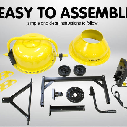 Kartrite Cement Concrete Mixer 63L Sand Gravel Portable 220W