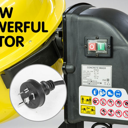 Kartrite Cement Concrete Mixer 63L Sand Gravel Portable 220W
