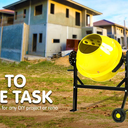 Kartrite Cement Concrete Mixer 63L Sand Gravel Portable 220W