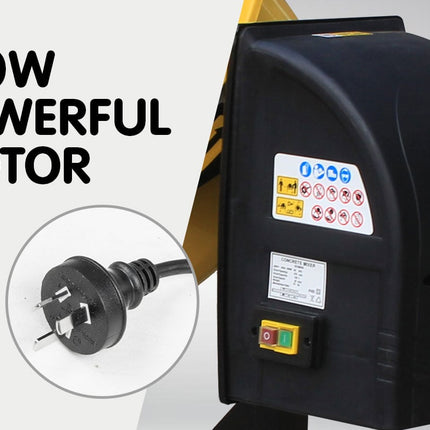 Kartrite 140L Cement Concrete Mixer Sand Gravel Portable 650W