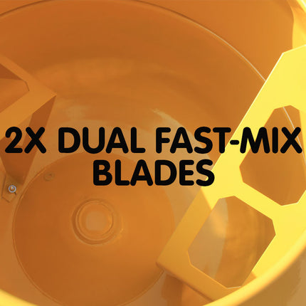 Kartrite 140L Cement Concrete Mixer Sand Gravel Portable 650W