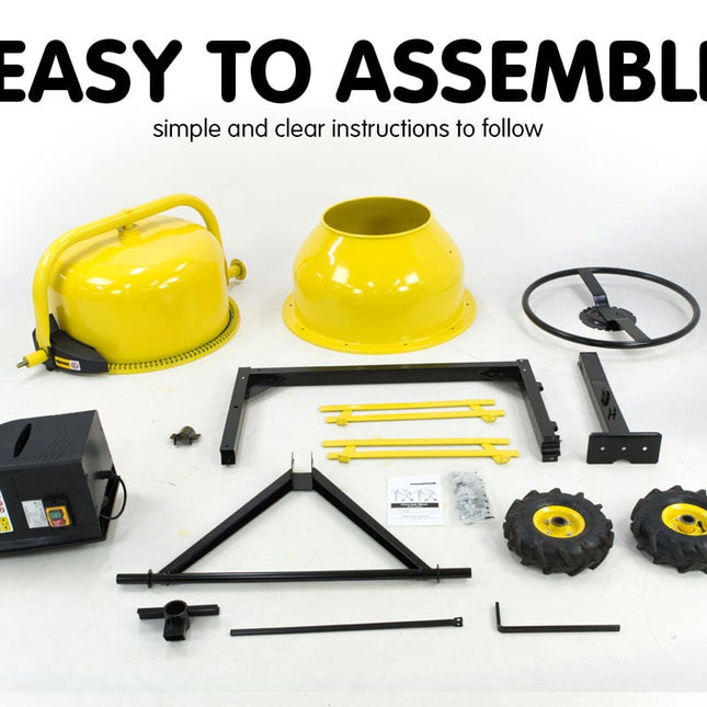 Kartrite 850W Cement Concrete Mixer Sand Gravel Portable - 200L