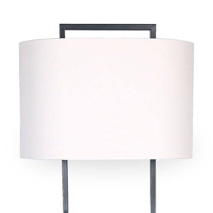 Sarantino Wood Floor Lamp in Cherry Finish