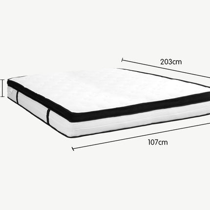 Laura Hill King Single Mattress Bed Size Euro Top 5 Zone Spring Foam 32cm