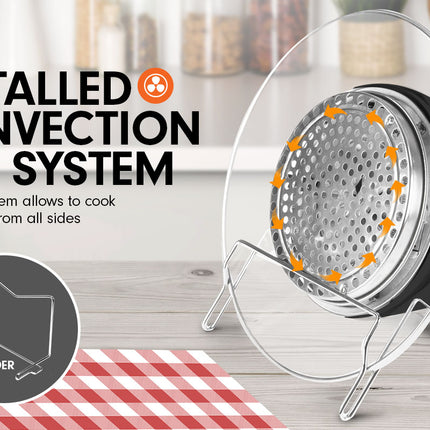 Pronti 17L Family Turbo Convection Oven Broiler Cooker - A18 Black