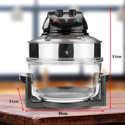 Pronti 17L Family Turbo Convection Oven Broiler Cooker - A18 Black