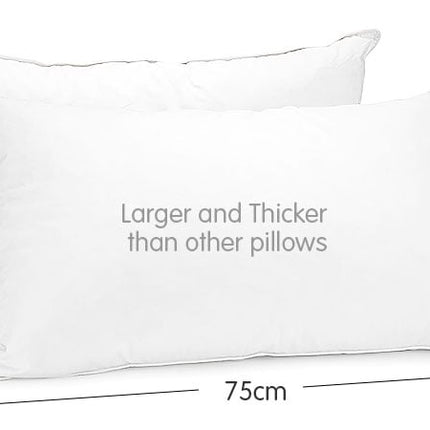 Laura Hill Duck Down Feather Pillow Twin Set - 1.3kg