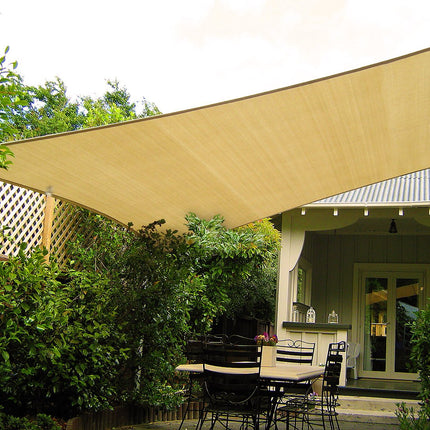 Wallaroo Rectangular Shade Sail - 4m x 5m - Sand