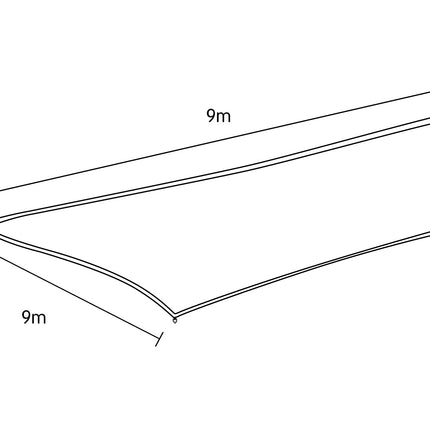 Wallaroo Square Shade Sail - 9m x 9m - Sand