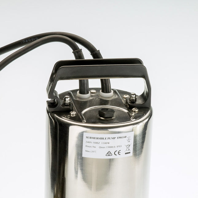 HydroActive 1100w Submersible Dirty Water Garden Irrigation Drain Electric Tank Pump 250l/m