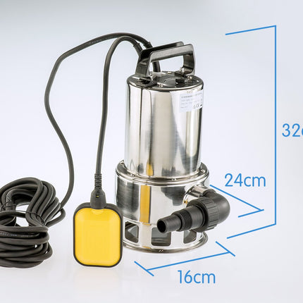 HydroActive 1100w Submersible Dirty Water Garden Irrigation Drain Electric Tank Pump 250l/m