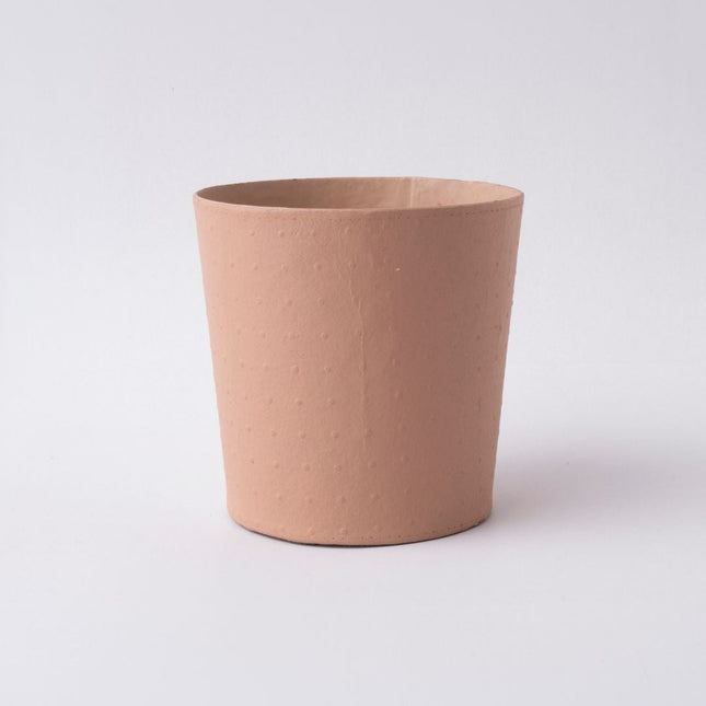 Tree Stripes Conical Pot Dotty - Pale Blush (Small)