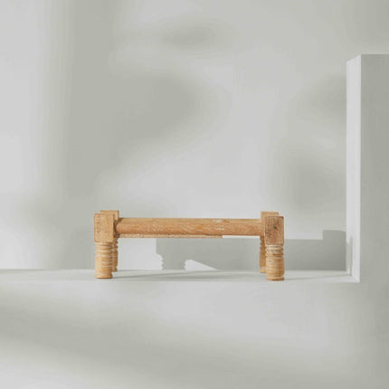 Tree Stripes Danish Cord Footed Tray