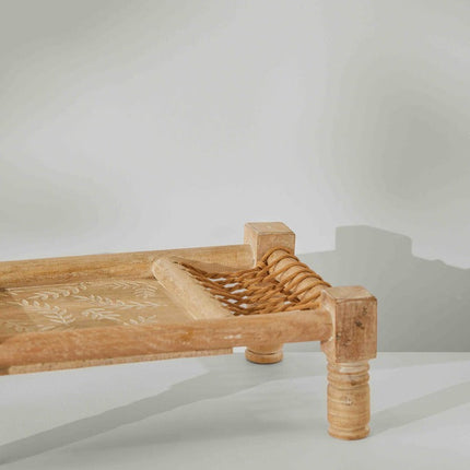 Tree Stripes Danish Cord Footed Tray