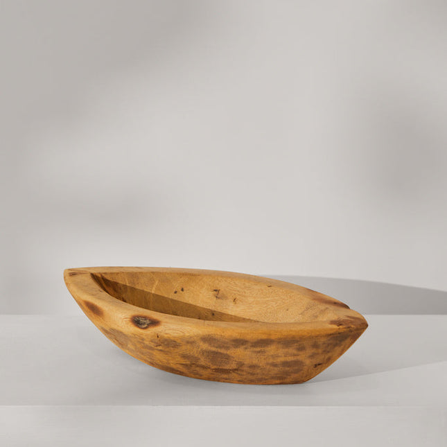 Tree Stripes Wooden Boat Bowl
