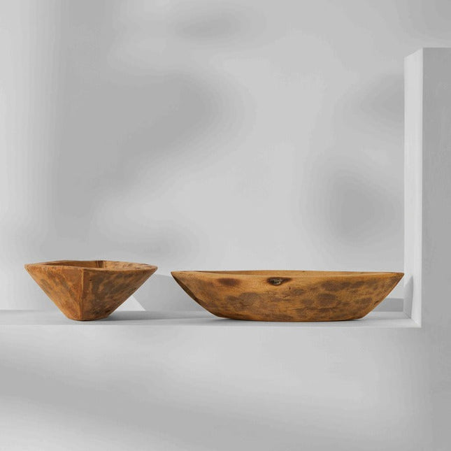Tree Stripes Wooden Boat Bowl