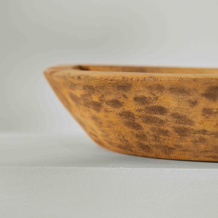 Tree Stripes Wooden Boat Bowl