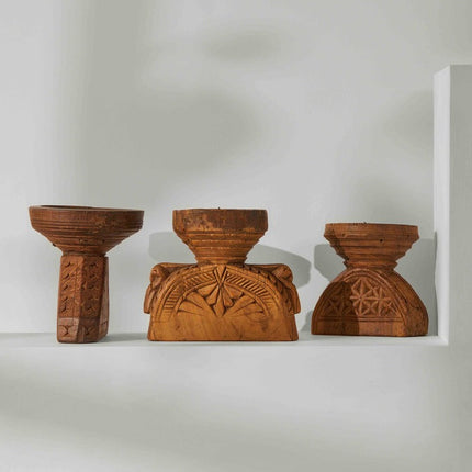 Tree Stripes Seeder Candle Holder - Large