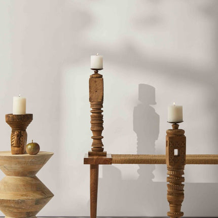 Tree Stripes Seeder Candle Holder - Large