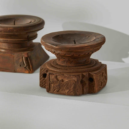 Tree Stripes Seeder Candle Holder - Medium