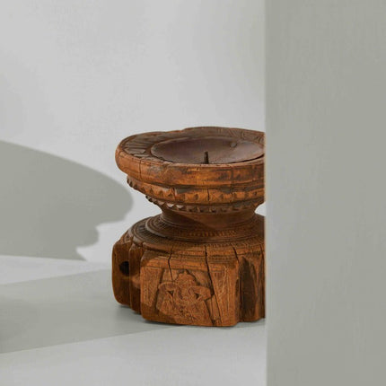 Tree Stripes Seeder Candle Holder - Medium