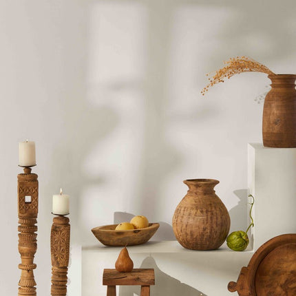 Tree Stripes Seeder Candle Holder - Medium