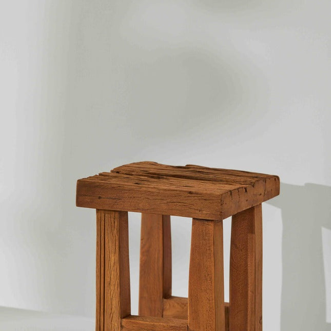 Tree Stripes Rustic Mini Stool