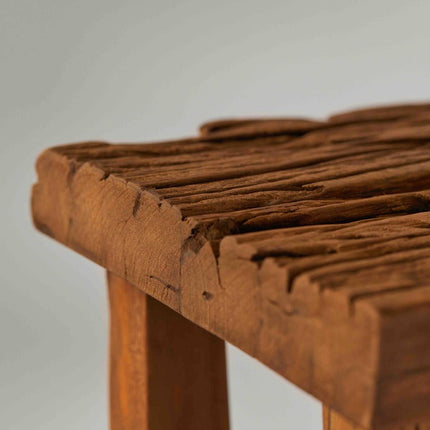 Tree Stripes Rustic Mini Stool